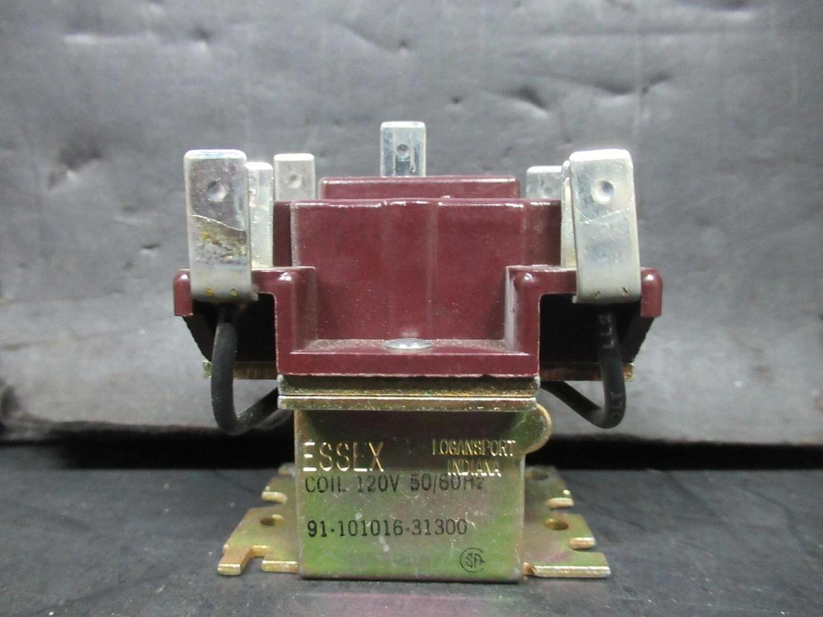 Used ESSEX CONTACT RELAY 91-101016-31300 125/250 VOLT 1/2 HP COIL: 120 VOLT