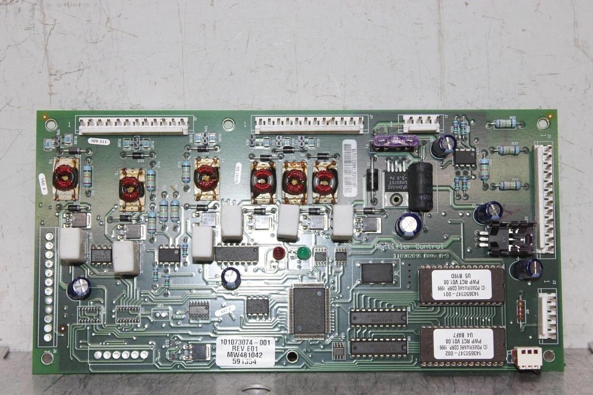 Used EXIDE RECTIFIER CONTROL CIRCUIT BOARD 101073074-001 REV. E01 *WARRANTY*