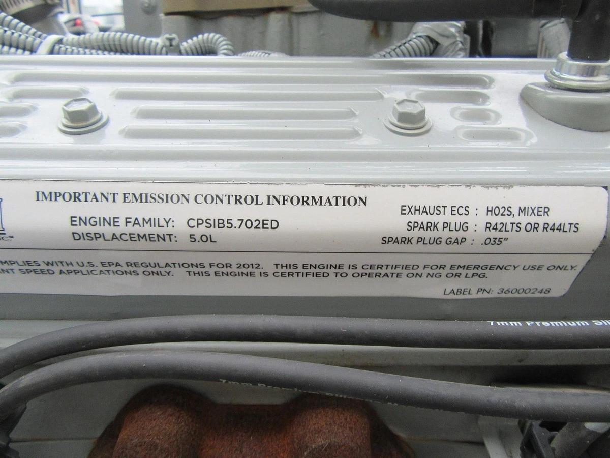 Used 50 KW GENERATOR MTU 5.0 NATURAL GAS / LP 120/208V 3 PH RE-CONNECTABLE 23 HRS