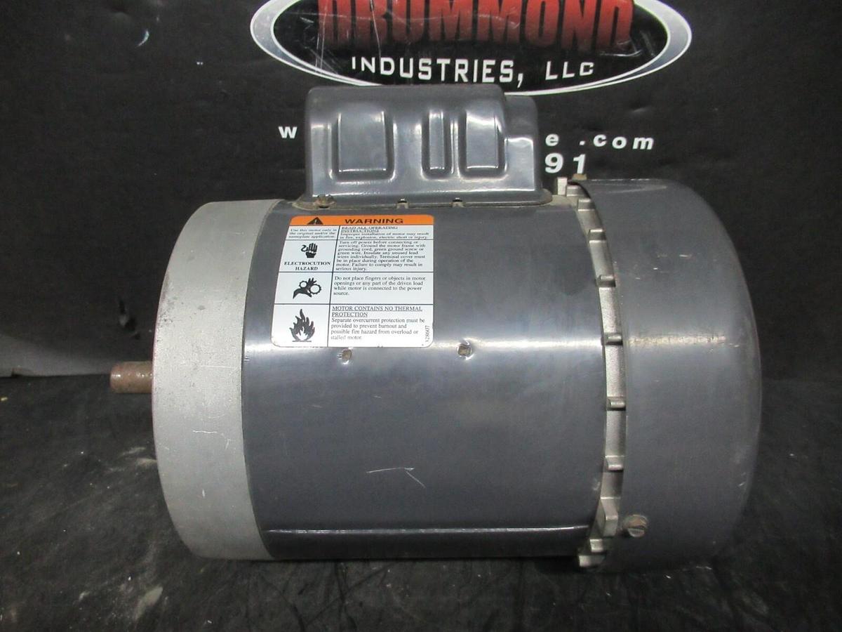Used DAYTON MOTOR 6K342M 1 PHASE 115/230 VOLT 1.15 SF 9 AMP 1/2 HP 1725 RPM