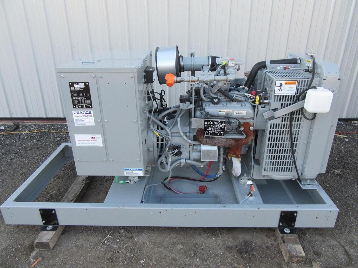 Used 30 KW GENERATOR MTU 4.3 NATURAL GAS LP PROPANE 120/240 VOLT 1 PH 35 KW 40KW 2015