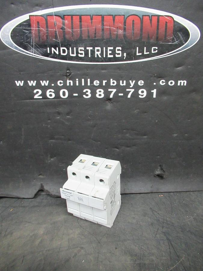 Used BUSSMANN FUSE HOLDER CHM3D 13/32"X1-1/2" 10X38 600 VOLT 30 AMP