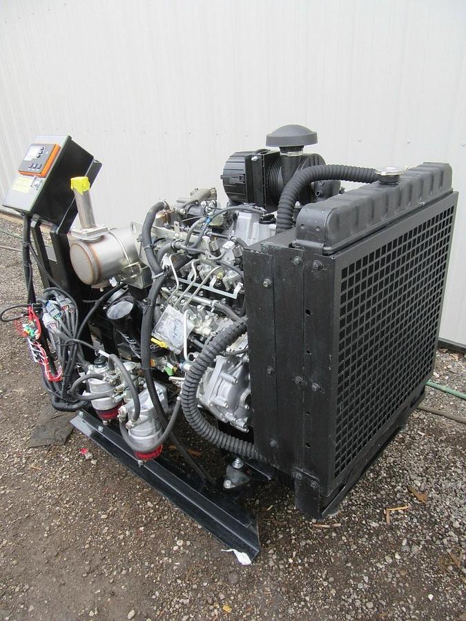 Used NEW 30 KW DIESEL GENERATOR ISUZU DIESEL 4LE2TA 120/208 VOLT RE-CONNECTABLE TIER4