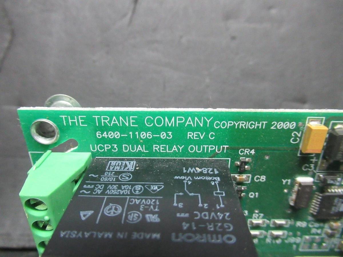 Used TRANE DUAL RELAY OUTPUT MODULE X13650733-06 **WARRANTY INCLUDED**