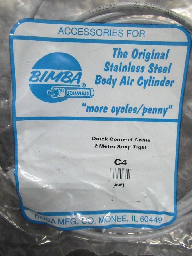 NEW IN BAG BIMBA C4 QUICK CONNECT CABLE 2 METER SNAP-TIGHT **WARRANTY INCLUDED**