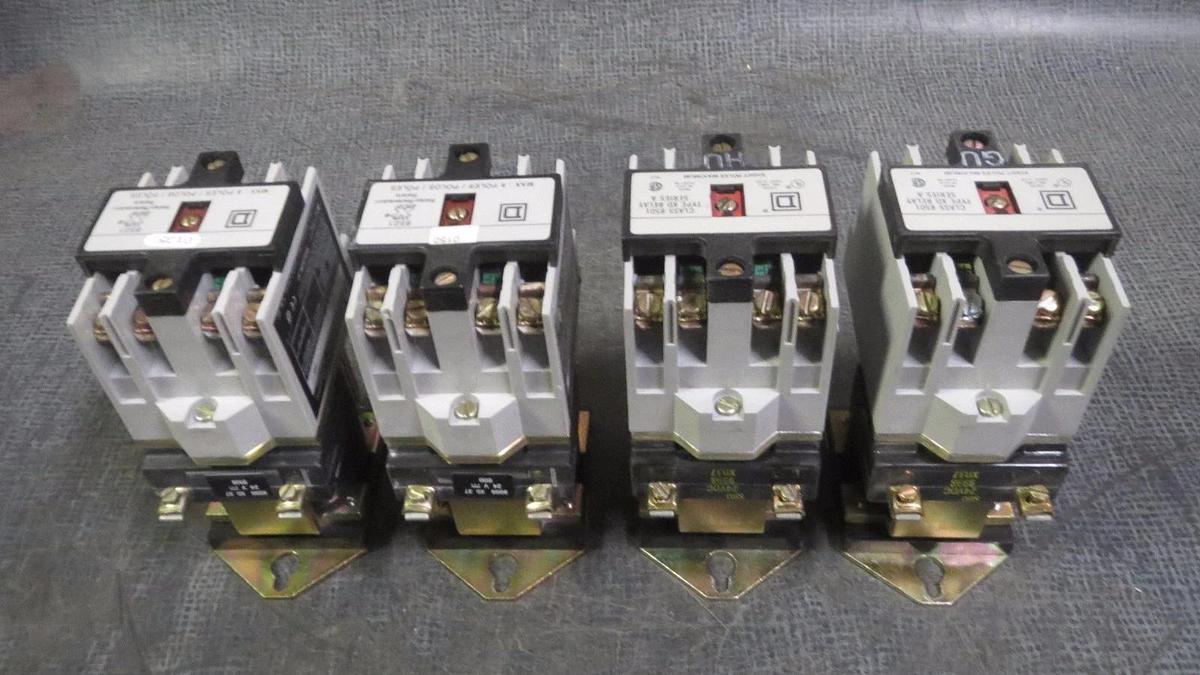 Used (1) SQUARE D 8 POLE CONTROL RELAY WITH 24 VDC COIL 8501XD020 8501-XDO-20