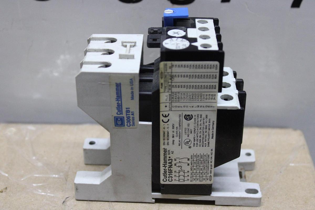 Used CUTLER HAMMER OVERLOAD RELAY C316FNA3* SER. A2