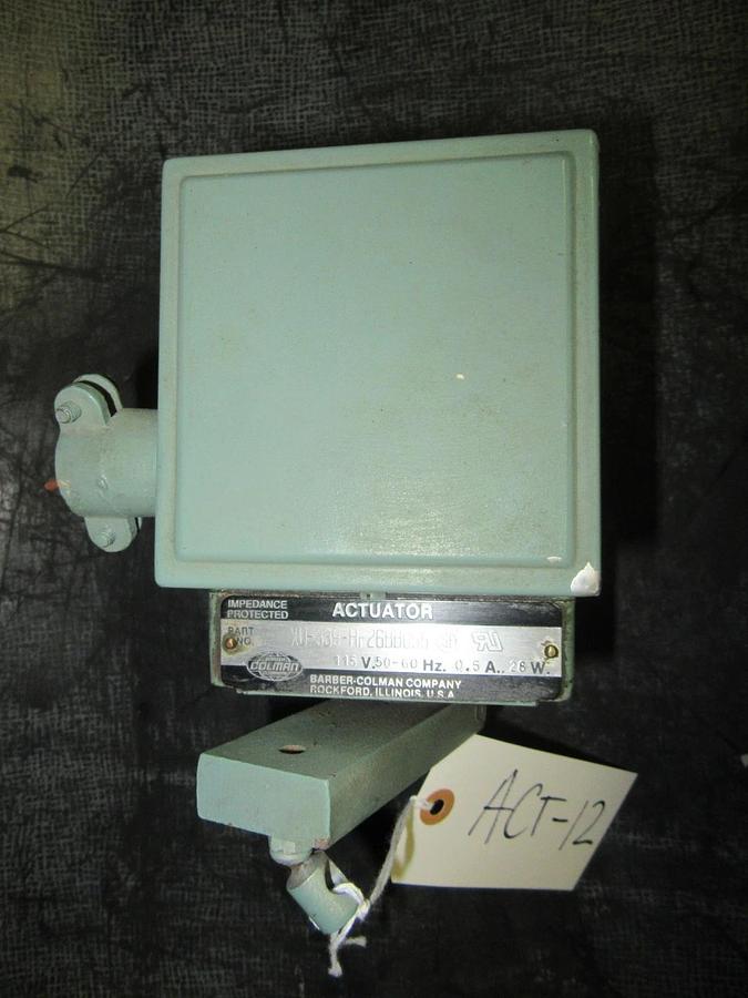 Used BARBER COLMAN ACTUATOR XU-339-HF26BB055 115 VAC 1-PHASE 0.5 AMP 28 W