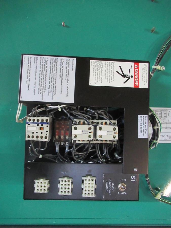Used ONAN AUTOMATIC TRANSFER SWITCH OTD-4958740 480 V 3 PHASE 1000 AMP 0306-3456-16