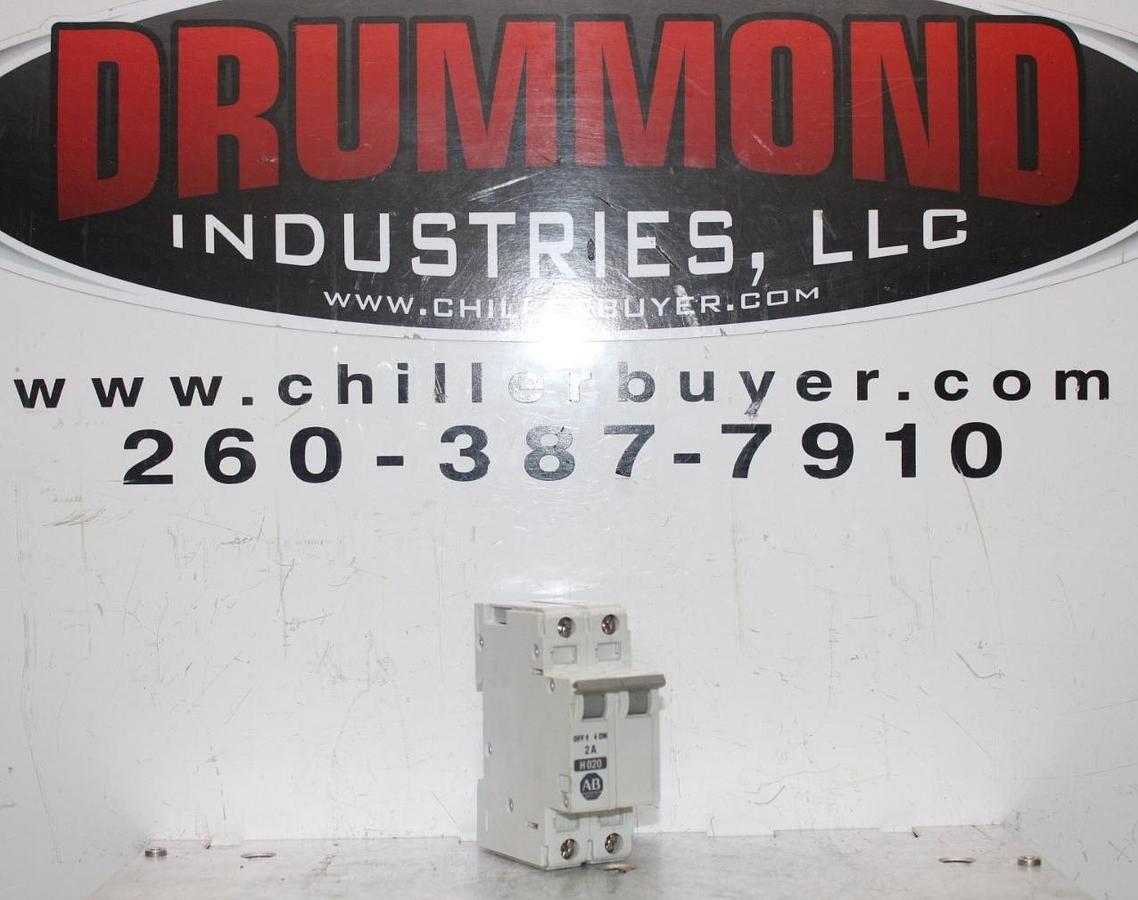 Used ALLEN BRADLEY CIRCUIT BREAKER 1492-CB2 SINGLE POLE 2 AMP 480 VAC H020