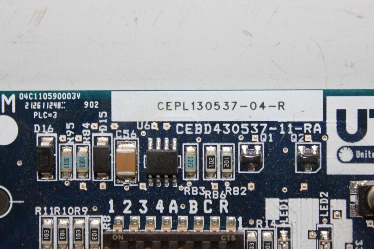 Used CARRIER UTEC CHILLER PROTECTION CIRCUIT BOARD CEPL130537-04-R CEBD430537-11-RA