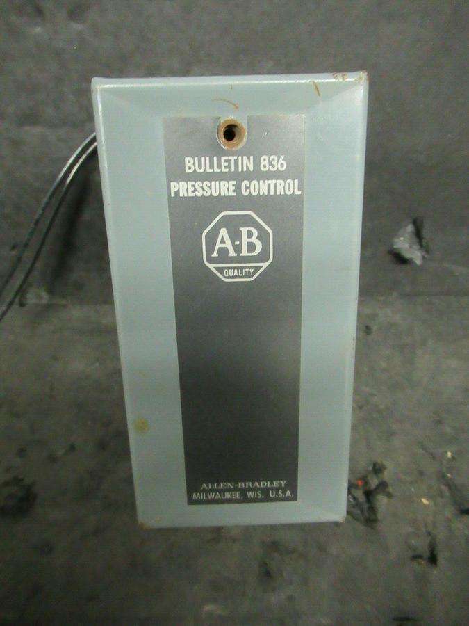 Used ALLEN BRADLEY PRESSURE CONTROL SWITCH BULLETIN 836