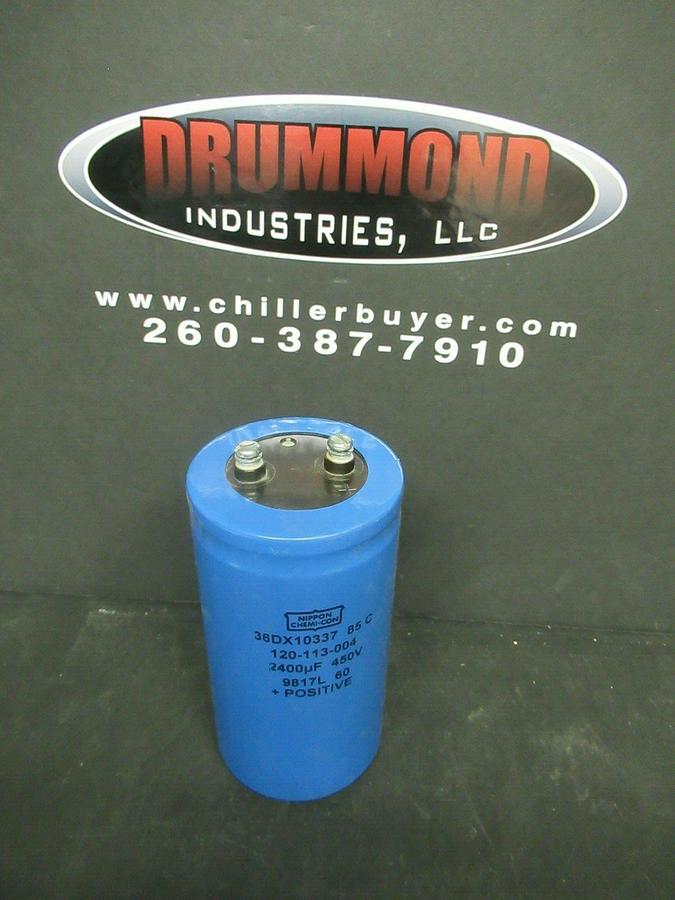 Used NIPPON CHEMI-CON CAPACITOR 36DX10337 // 120-113-004 2400 uF 450 V **WARRANTY**