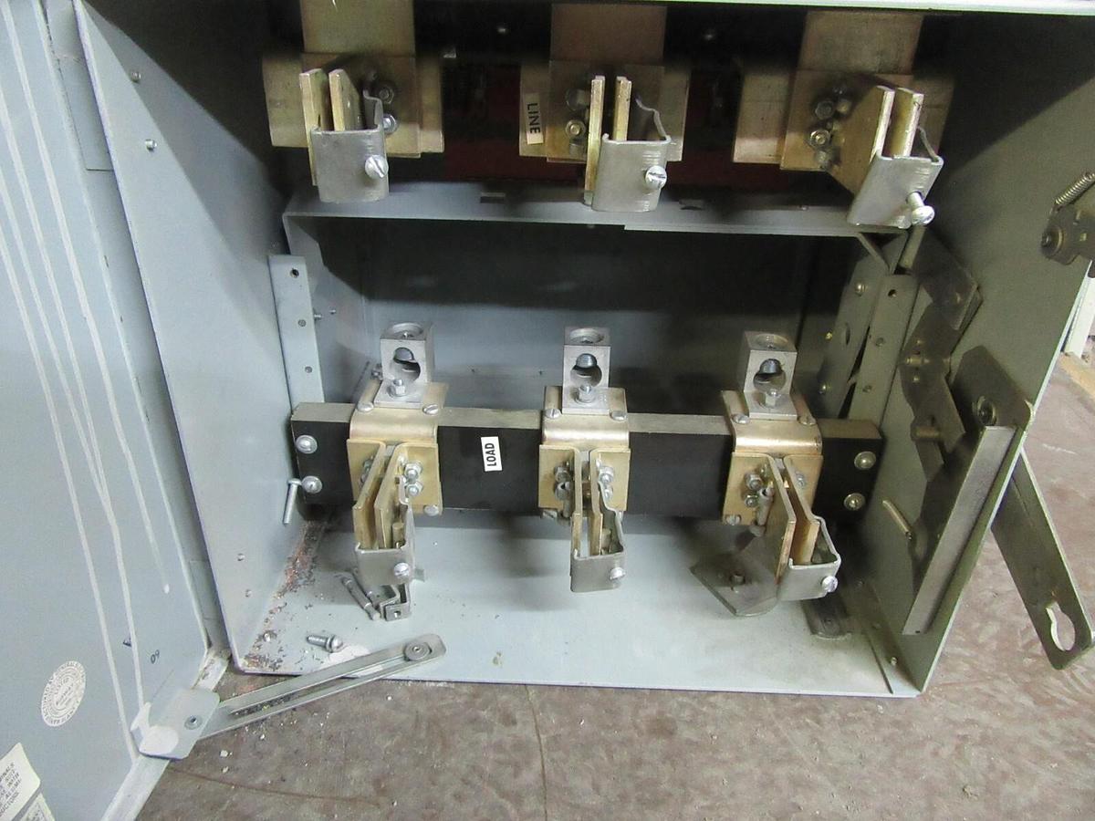 Used GE FUSIBLE BUS/BUSS PLUG AC1465RG 400 AMP 600 VOLT 4-WIRE 3-PHASE FLEX-A-PLUG
