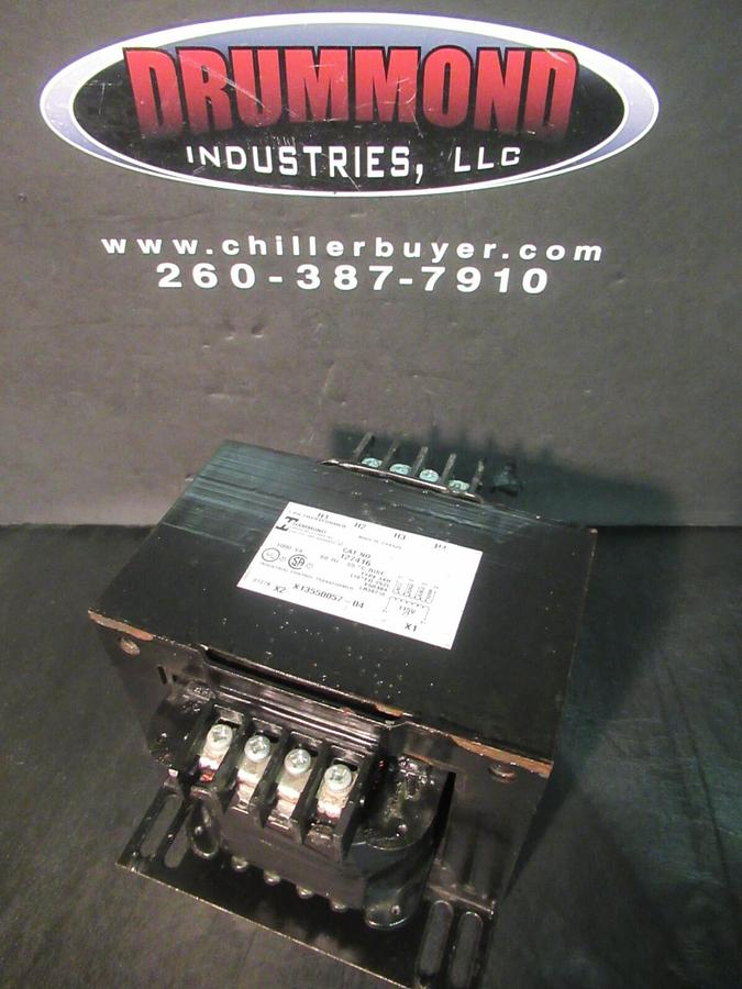 Used 1 KVA (1000 VA) HAMMOND TRANSFORMER 127416 X1355057-04 240/480 VOLT 60HZ