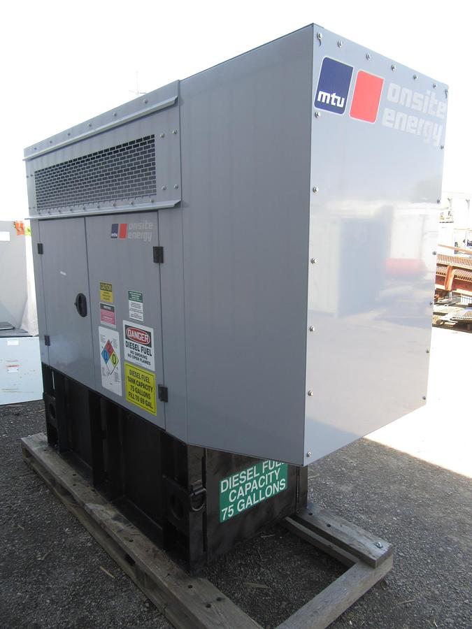Used 20 KW DIESEL GENERATOR MTU 120/240 V 4LE1 ISUZU SOUND ENCLOSED 164 HRS  VIDEO
