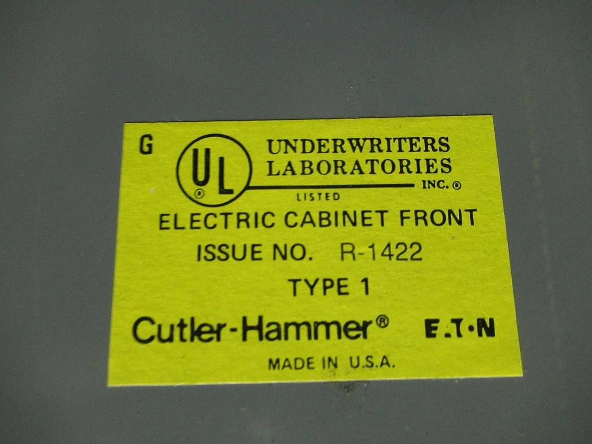 Used CUTLER HAMMER MLO SERVICE PANELBOARD 225 AMP NEMA TYPE 1 42-SLOT 120/240 VAC
