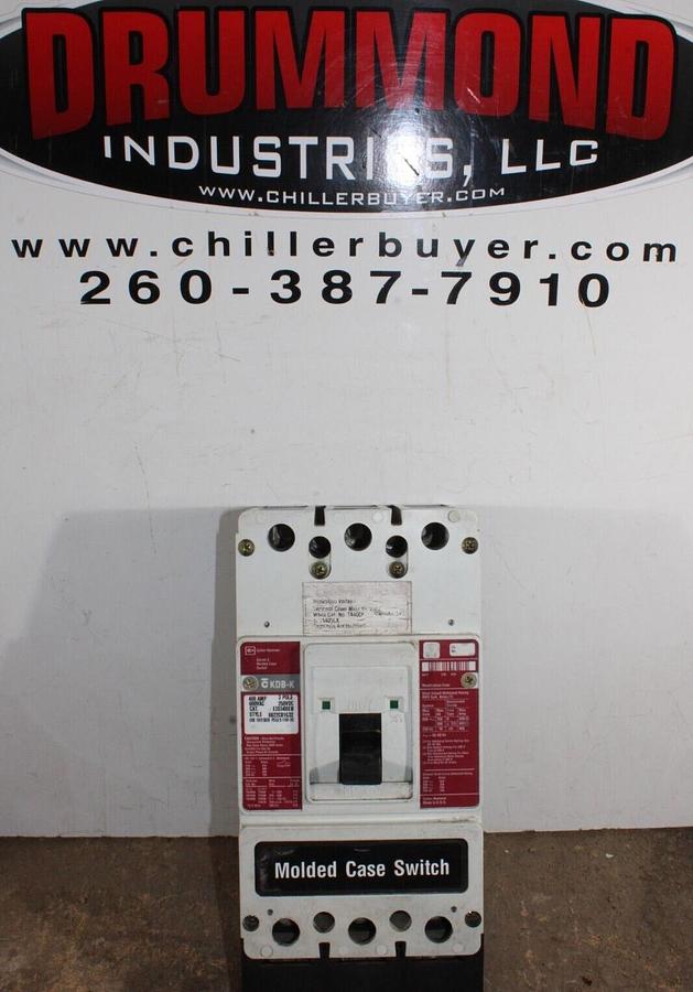 Used CUTLER HAMMER MOLDED CASE SWITCH KDB3400KW 400 AMP 600 VAC 3-POLE *WARRANTY*