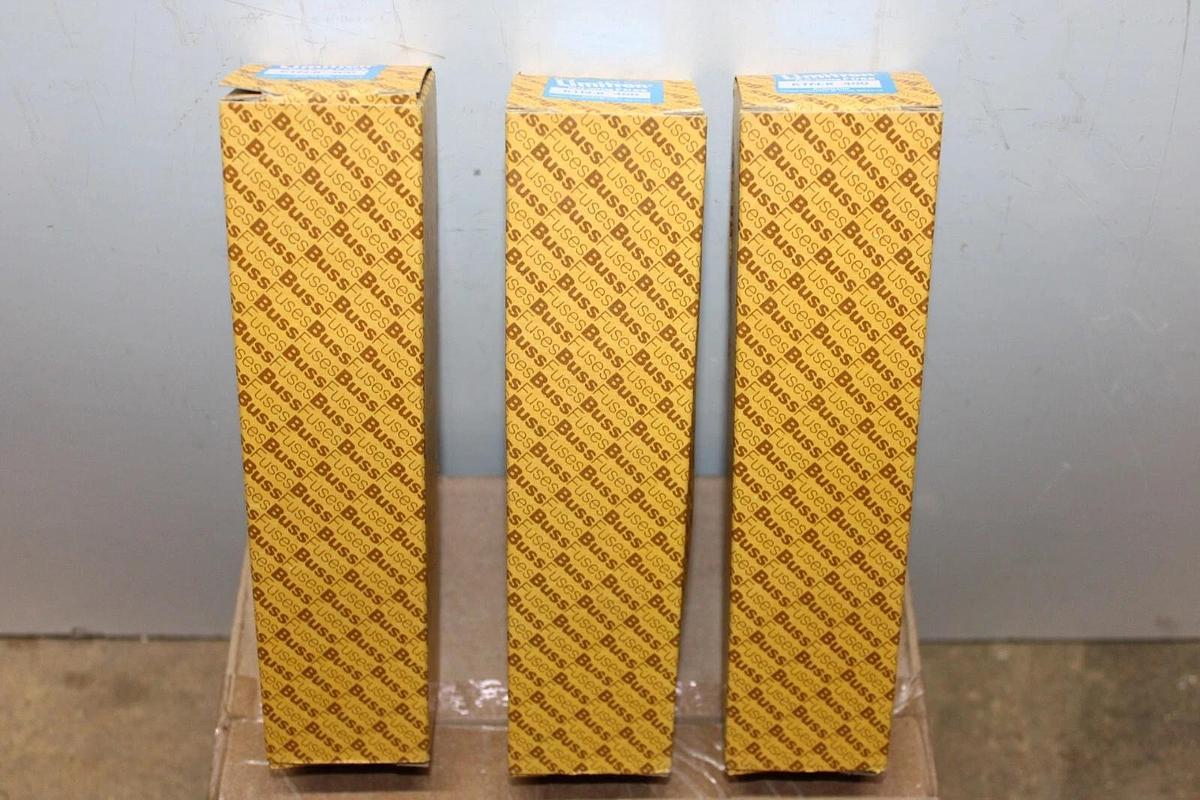 NEW SURPLUS BUSSMANN FAST-ACTING LIMITRON FUSE KTN-R-400 400A 250 VAC LOT OF 3