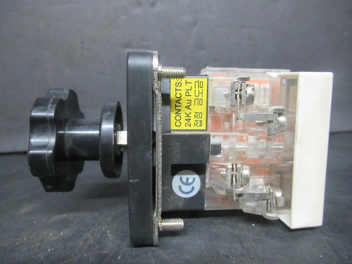 Used KACON CAM AMMETER SELECTOR SWITCH KAM-S1 KAM-CA2 3 PHASE 250 VAC 120 VDC 20 AMP