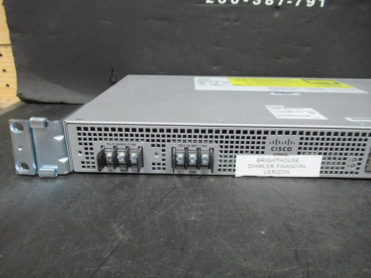 Used CISCO ASR 920 SERIES AGGREGATION SERVICES ROUTER ASR-920-4SZ-D V01 2/4-10 GE