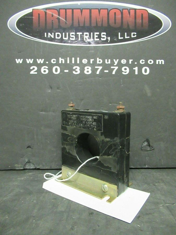 Used INSTRUMENT TRANSFORMERS CURRENT TRANSFORMERS CAT 5 SHT-801 800:5 AMP
