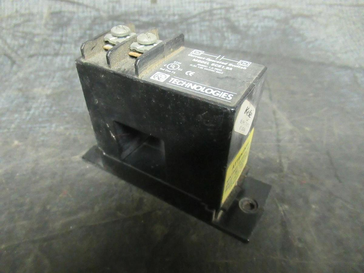 Used RF TECHNOLOGIES CURRENT OPERATED SWITCH SCS1.5A 1.5-250A 0.3A 135VAC/DC