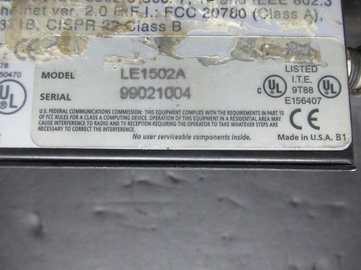 Used BLACK BOX CROSSOVER MEDIA CONVERTER LE1502A 12 VDC @ 1 AMP **WARRANTY**