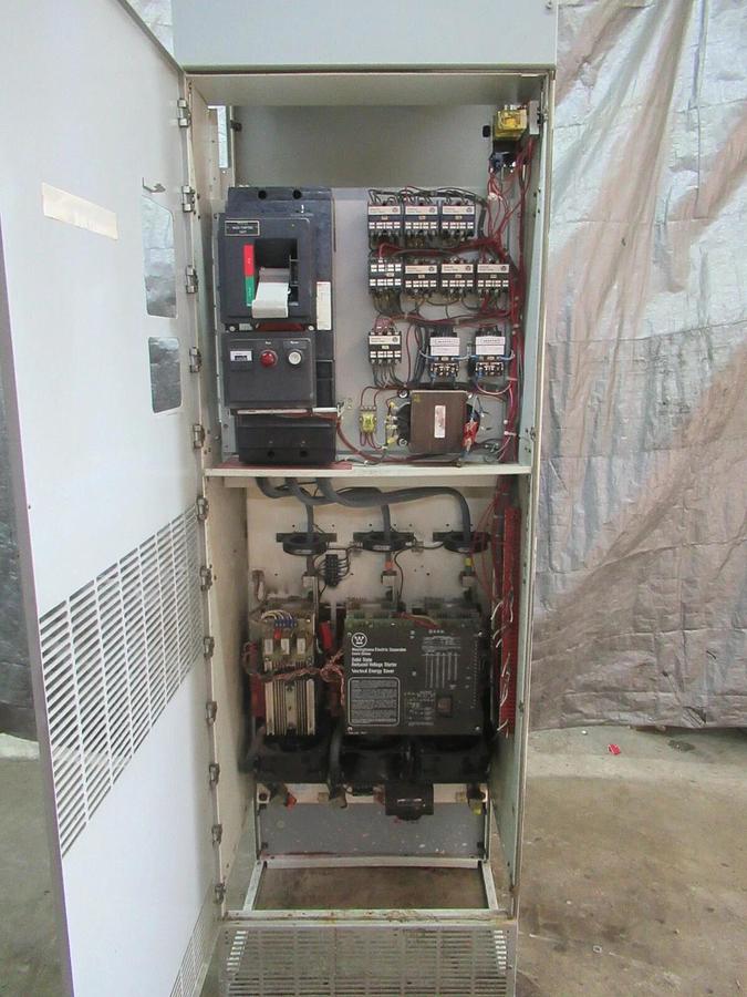 Used WESTINGHOUSE 350 HP 420 A SOLID STATE REDUCED VOLTAGE STARTER 480 V VECTROL