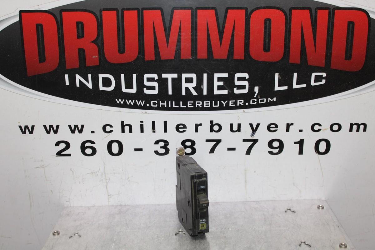 Used LOT OF 3 SQUARE D SINGLE POLE QOB CIRCUIT BREAKER M-1324 QOB12020 20 AMP 240 VAC