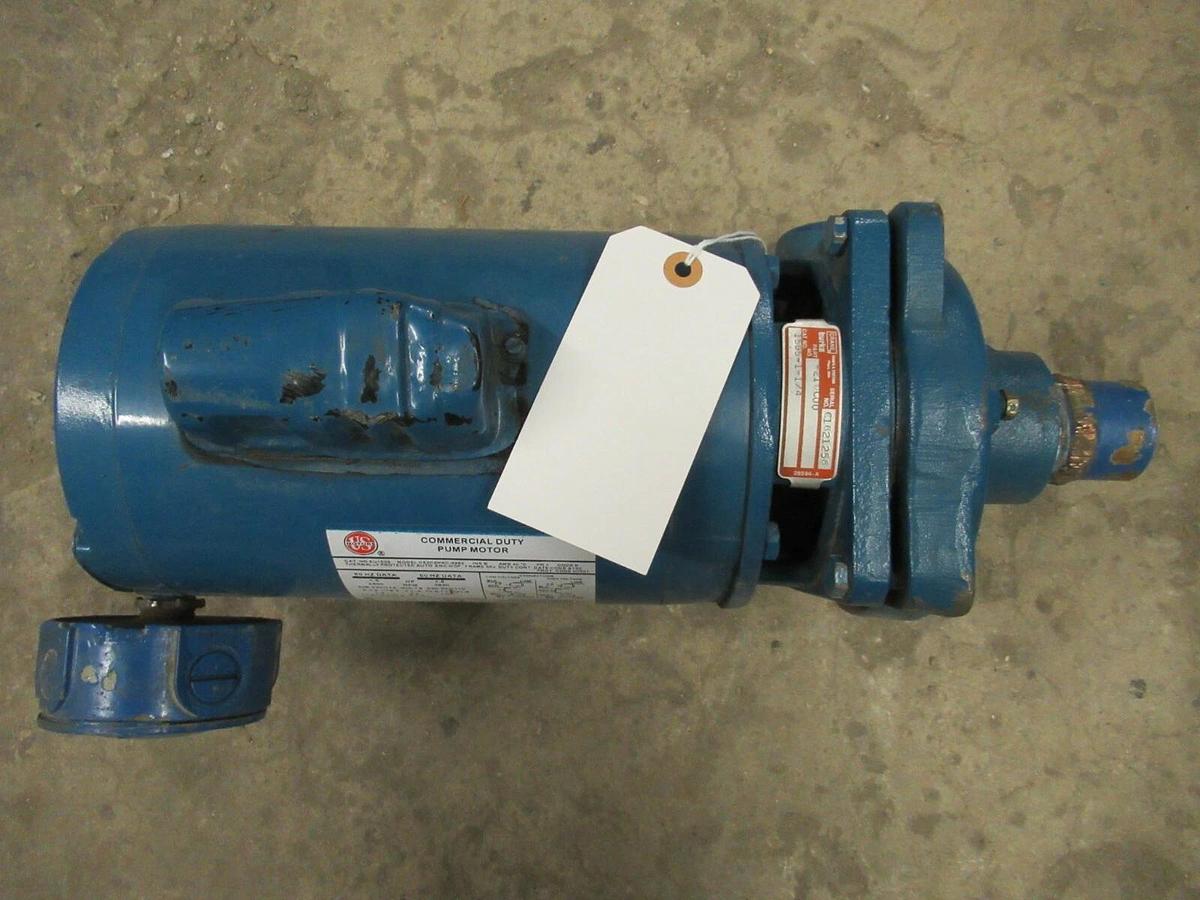 Used BURKS CIRCULATION PUMP 15G5 15G5-1-1/4 1.5 HP 115/208-230 VOLTS 3450 RPM EU1502
