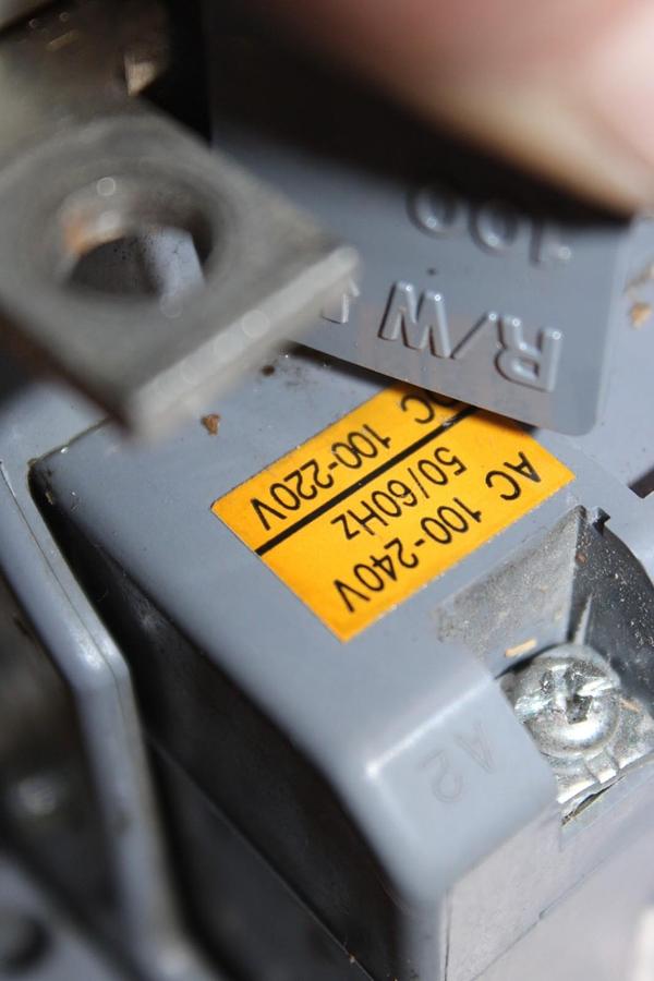Used BENSHAW MAGNETIC CONTACTOR RSC-100 160 AMP 600 VOLT 3-POLE COIL: 100-240 VOLT