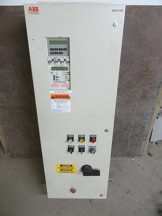 Used ABB VARIABLE SPEED DRIVE H5010154N0P2BAFT00 480 VAC 15 HP 3-PHASE ACH-500