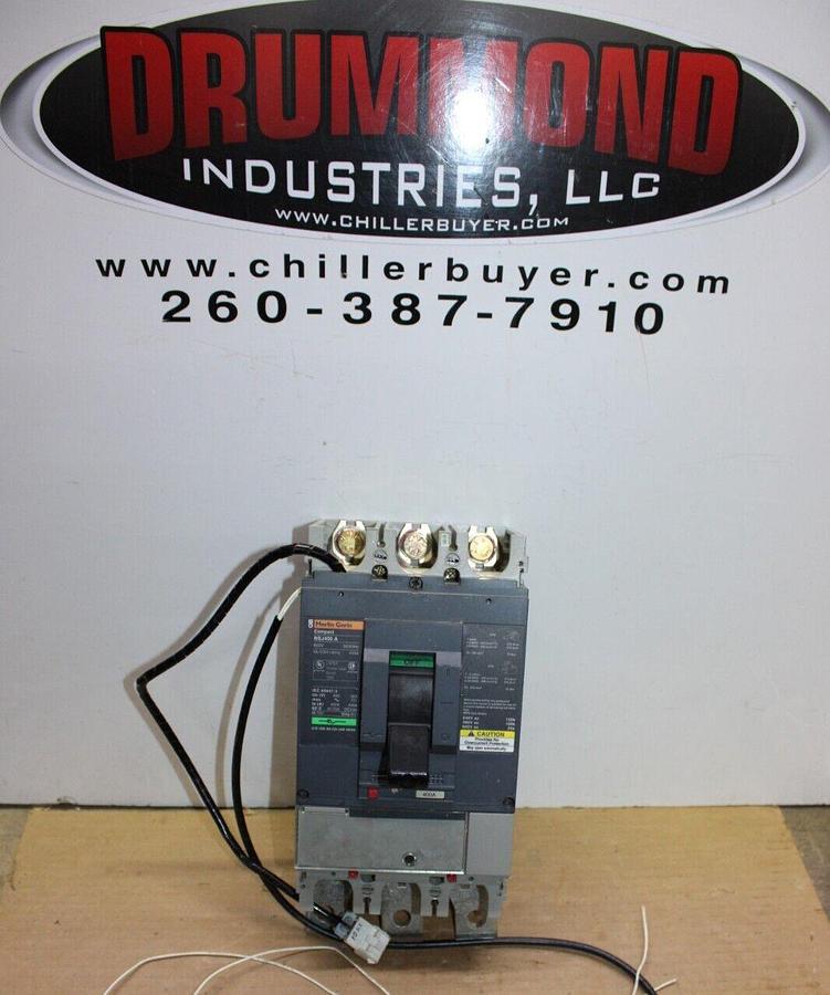 Used MERLIN GERIN COMPACT MOLDED CASE SWITCH NSJ400 400 AMP 690 VOLT 3-POLE