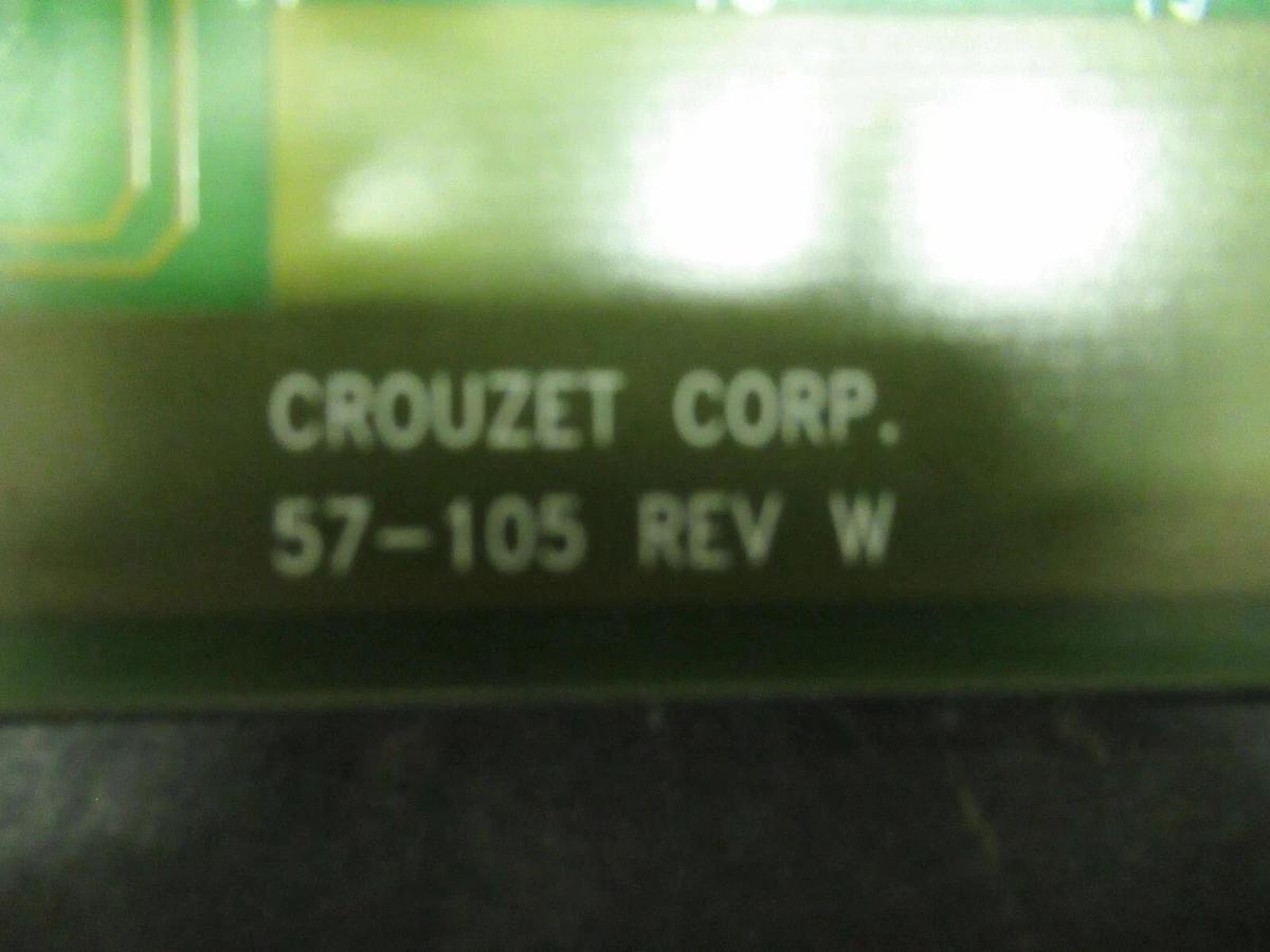 Used CROUZET SLOT RELAY CIRCUIT BOARD PB-24 57-105 REV W W/ TYCO OAC-5A RELAYS
