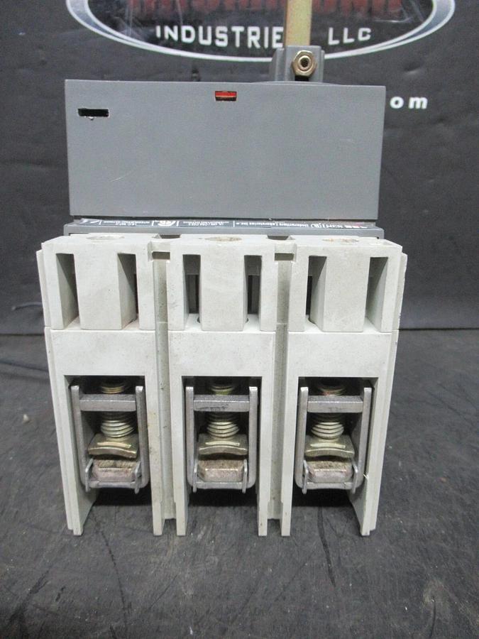 Used ABB CIRCUIT BREAKER S3H SACE S4 225 AMP 480 VAC 500 VDC 3-POLE W/ AUXLLIARY