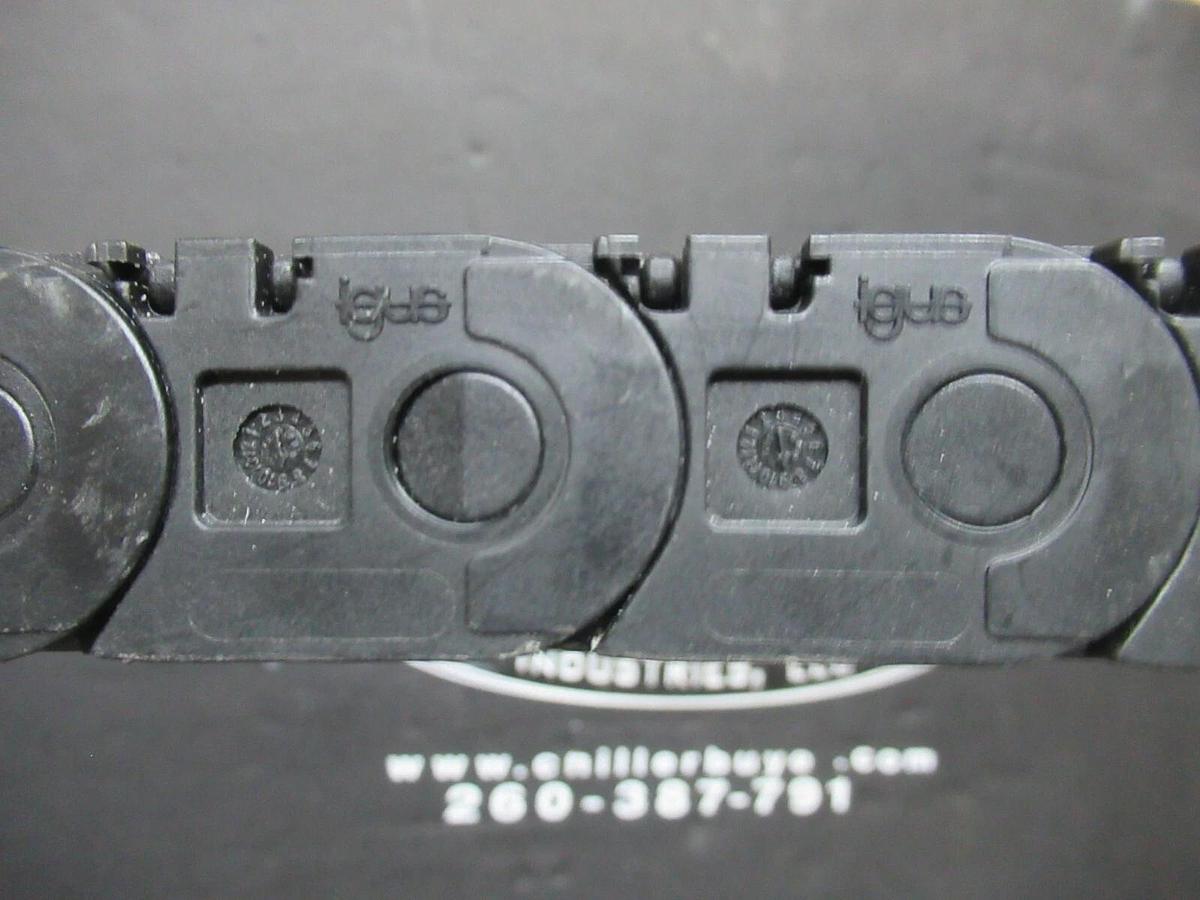 Used IGUS PLASTIC WIRE TACK 56" LENGTH X 1 1/2" WIDTH X 1 1/4" TALL 1500.025.145