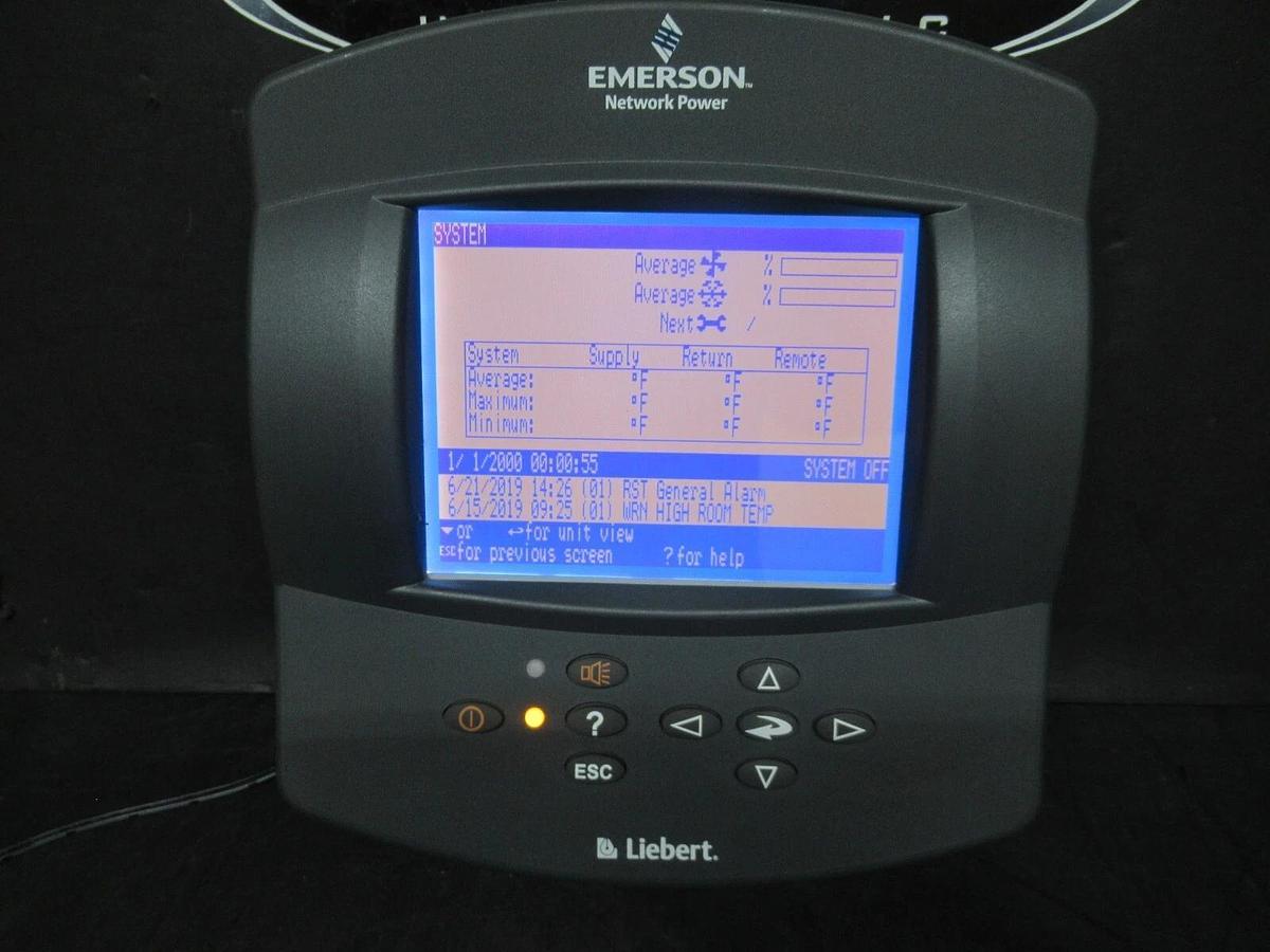 Used EMERSON / LIEBERT ICOM CMS CONTROL DISPLAY 12 VDC **WARRANTY INCLUDED**