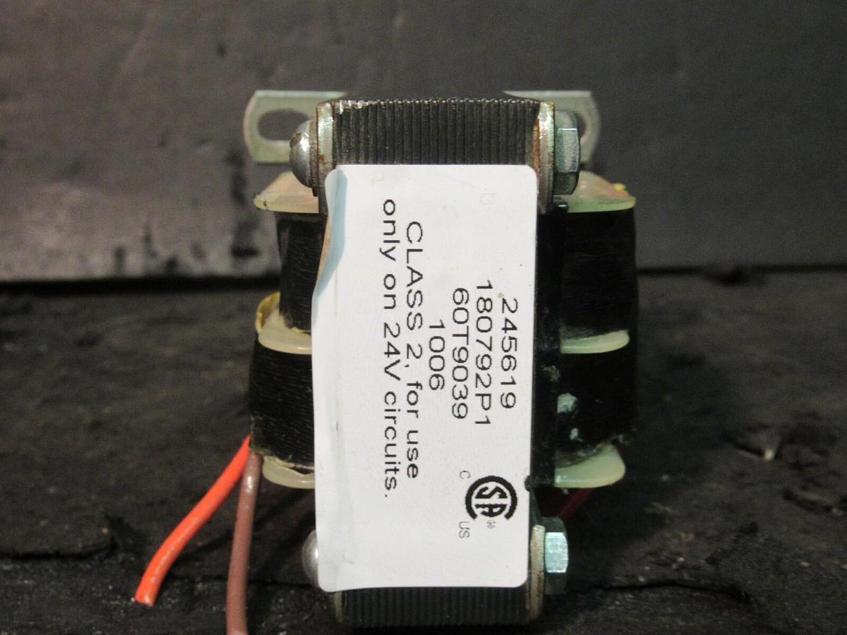 Used 0.045 KVA (45 VA) EMERSON 245619 180792P1 CONTROL TRANSFORMER 24 V TO 22 V