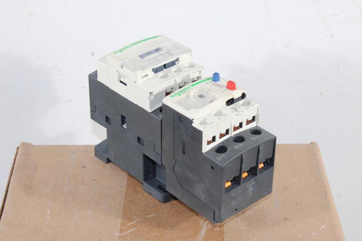 Used SCHNEIDER STARTER LC1D09 25 AMP 600 VAC 7.5 HP W/ LRD-08 *WARRANTY*