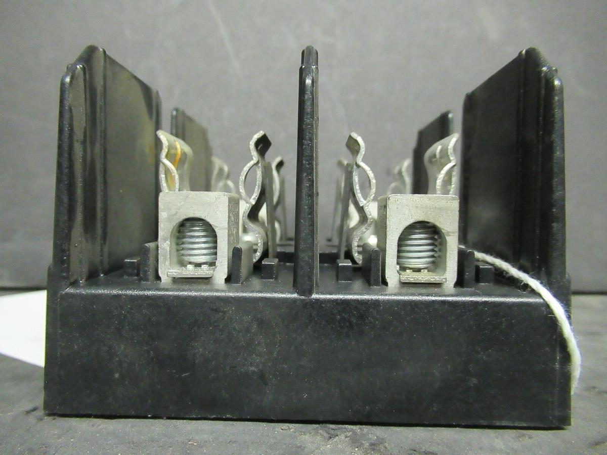 Used BUSSMANN FUSE HOLDER J60030-2CR FOR 30 AMP 600 V FUSES **WARRANTY**