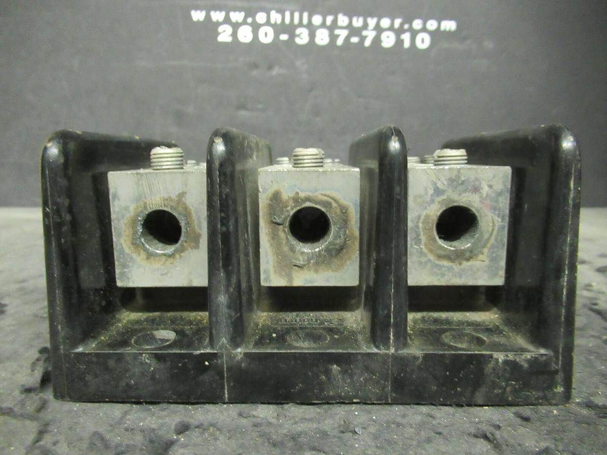 Used GOULD SHAWMUT 66063 POWER DISTRIBUTION LUG SET 600 V 3 POLE 2/0 - #12 X #4 - #14