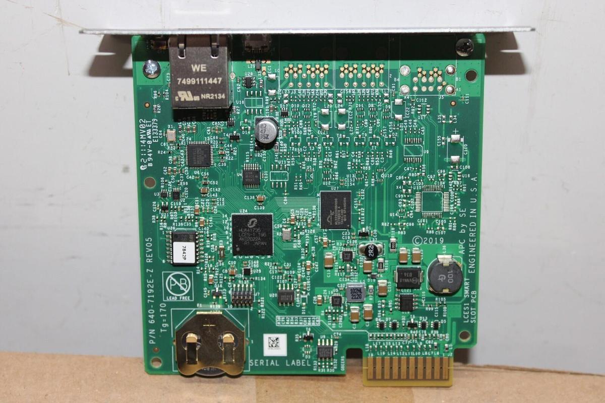 Used SCHNEIDER UPS AP9640 NETWORK MANAGEMENT CARD 640-7192E-Z REV. 05 **WARRANTY**