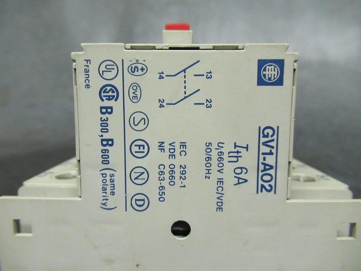 Used TELEMECANIQUE MANUAL MOTOR STARTER GV1-M06 600 VOLT 1-1.6 AMP 1 HP **WARRANTY**
