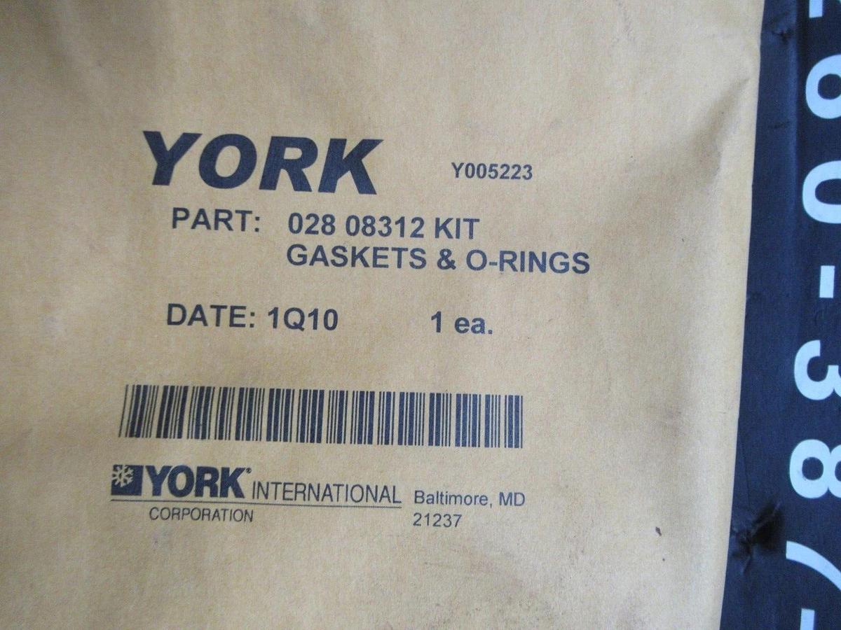 NEW SURPLUS YORK GASKET O-RING KIT 028-08312 **WARRANTY INCLUDED**