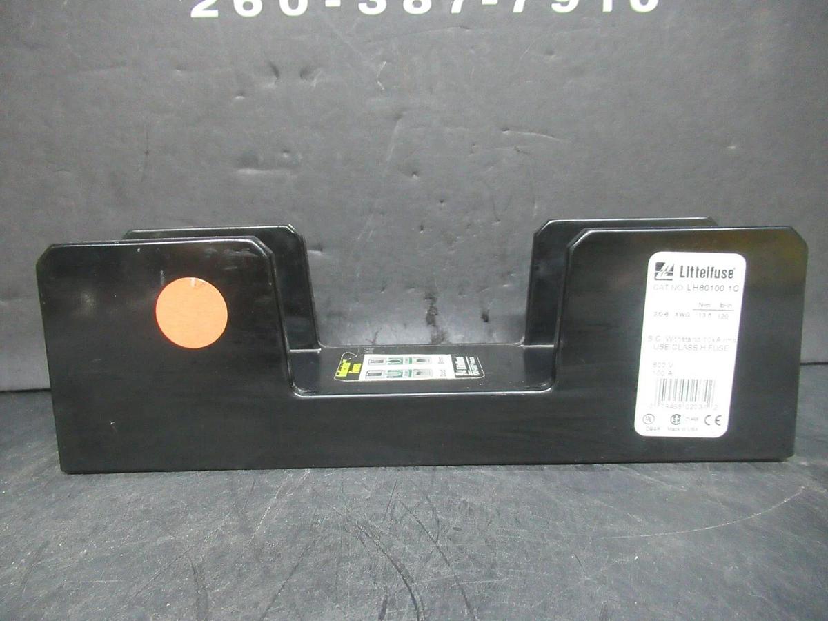 Used LITTELFUSE LH60100-1C SINGLE POLE FUSE BLOCK 100 AMP 600 VOLT **WARRANTY**