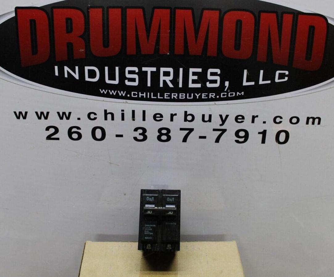 Used CHALLENGER HACR CIRCUIT BREAKER BQ2-C030 2-POLE 30 AMP **WARRANTY**