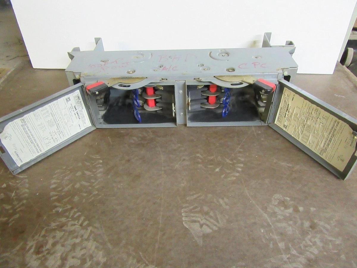 Used SQUARE D QMB SAFETY DISCONNECT SWITCH QMB362T 60 AMP 600 VAC 3-POLE 50 HP