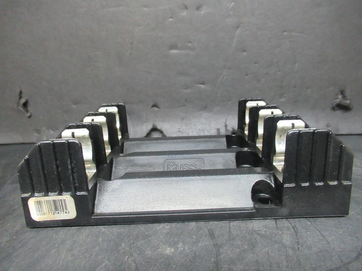 Used BUSS R60030-3CR THREE POLE FUSE BLOCK 30 AMP 600 VOLT CLASS R FUSE **WARRANTY**