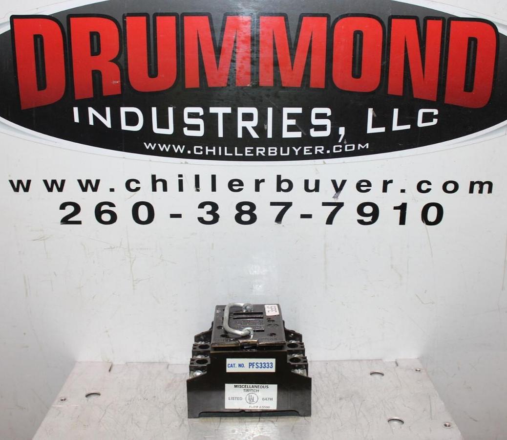 Used CUTLER HAMMER PULL OUT SWITCH FUSE HOLDER PFS333 3-POLE 240 VOLT 7.5 HP